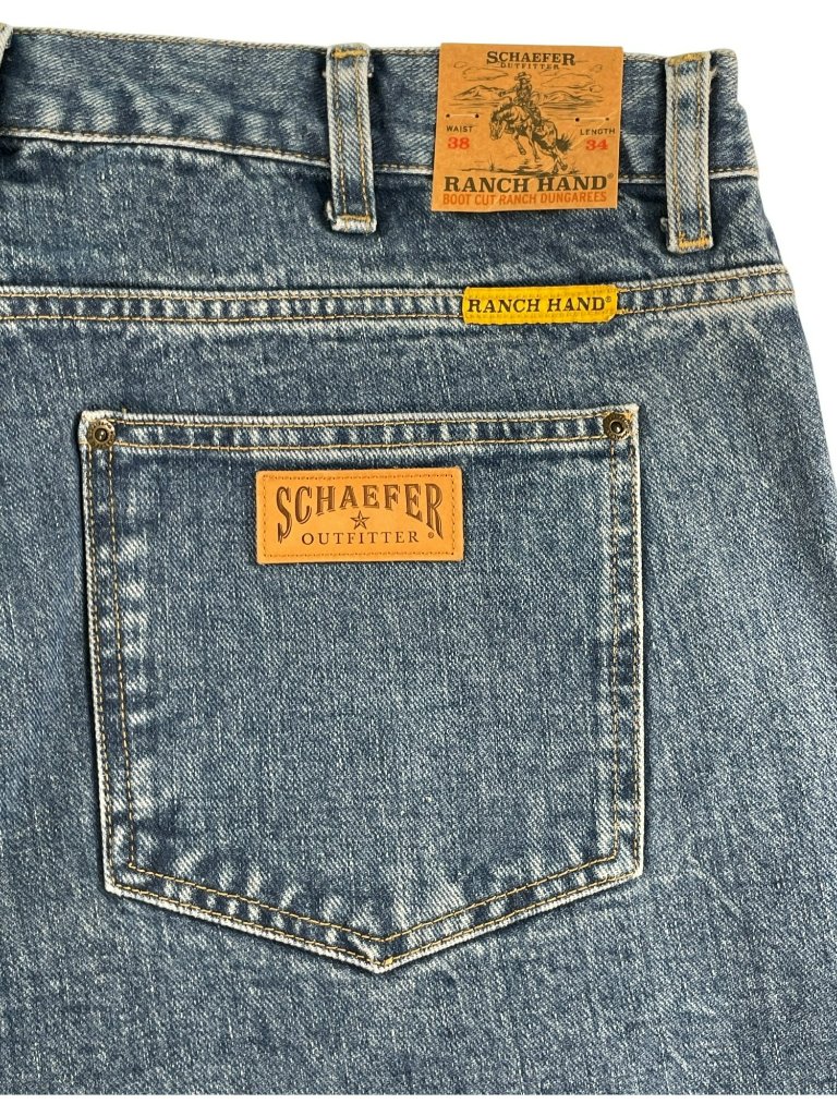 Schaefer Outfitter Jeans Ranch Hand Reserve Dungarees Denim Men's Size 38x34 New — image 3 of 6